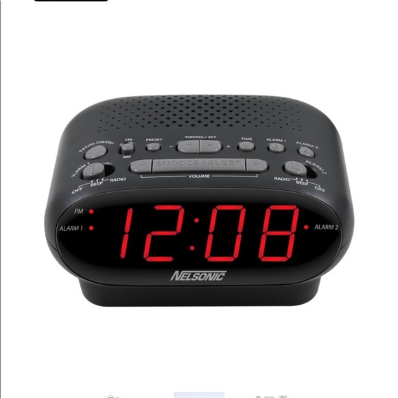Nelsonic AM/FM Digital Tuning Clock Radio, NLC695 - Picture 1 of 9